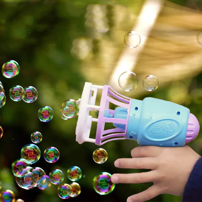 2in1 Blowing Bubble in Bubbles Toys For Kids Automatic Bubble Machine Children Summer Outdoor Party Toy Boys Girls Birthday Gift