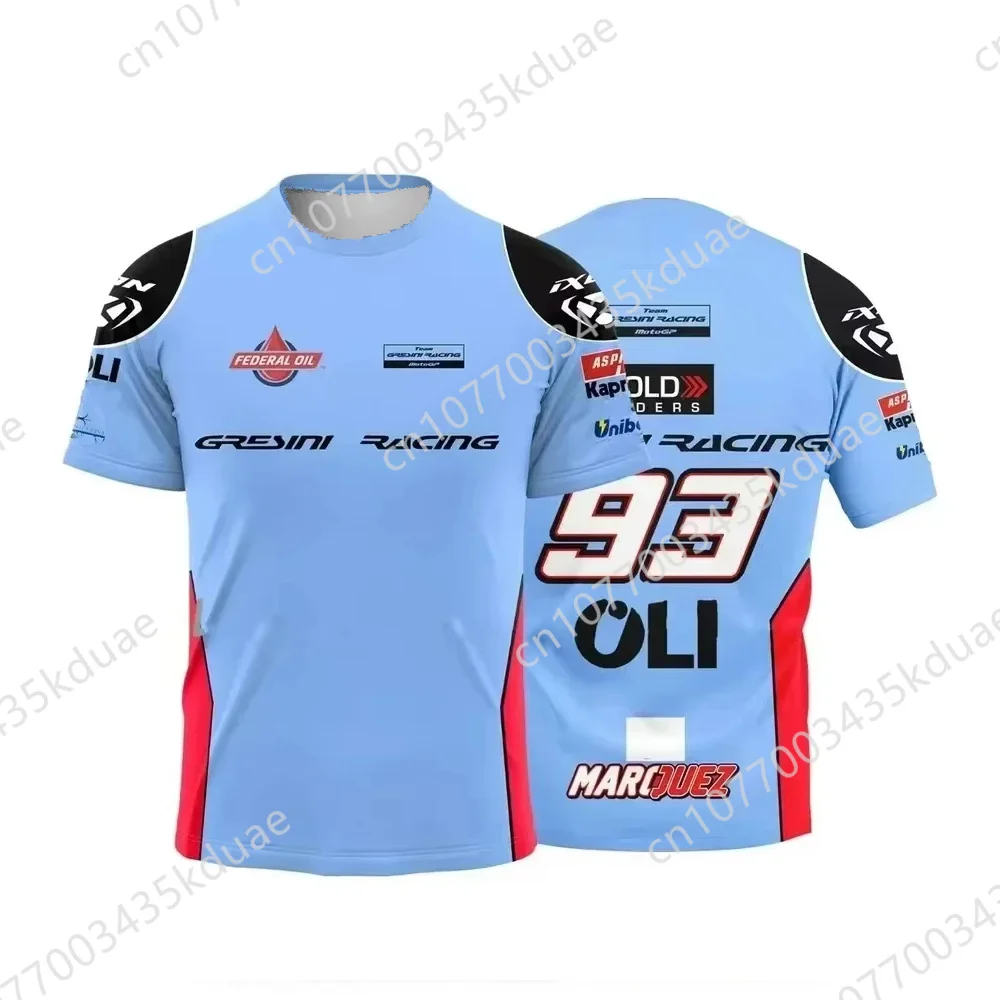 New MOTO GP GRESINI RACING Team 93 Marquis Driver Tops Cycling Suit Summer Outdoor Quick Drying Breathable T-shirts for Men