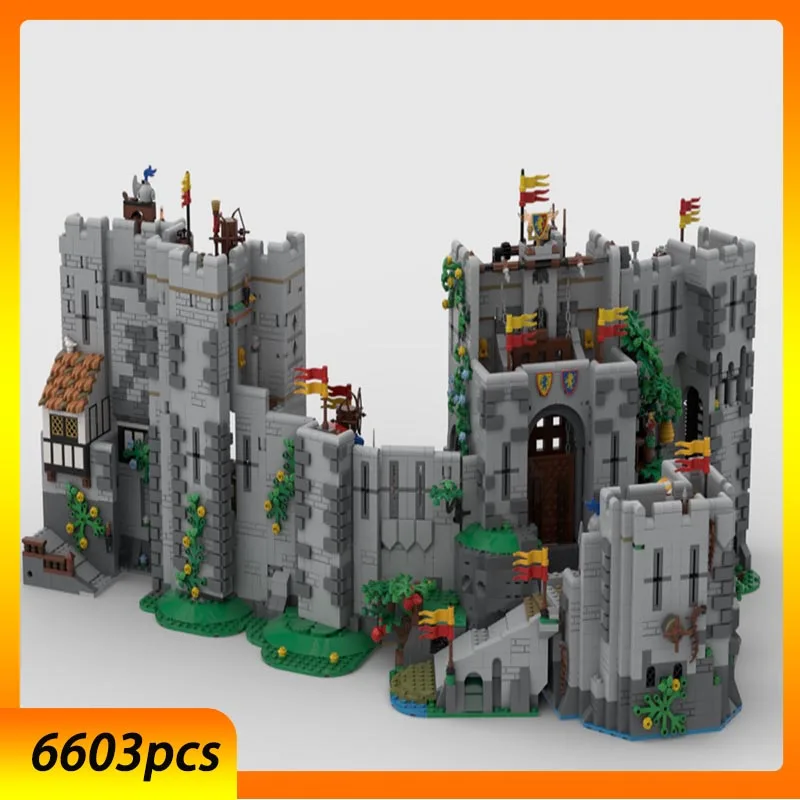 

Spot MOC-178821 medieval castle modular building defense tower assembly and installation building blocks ornaments collection
