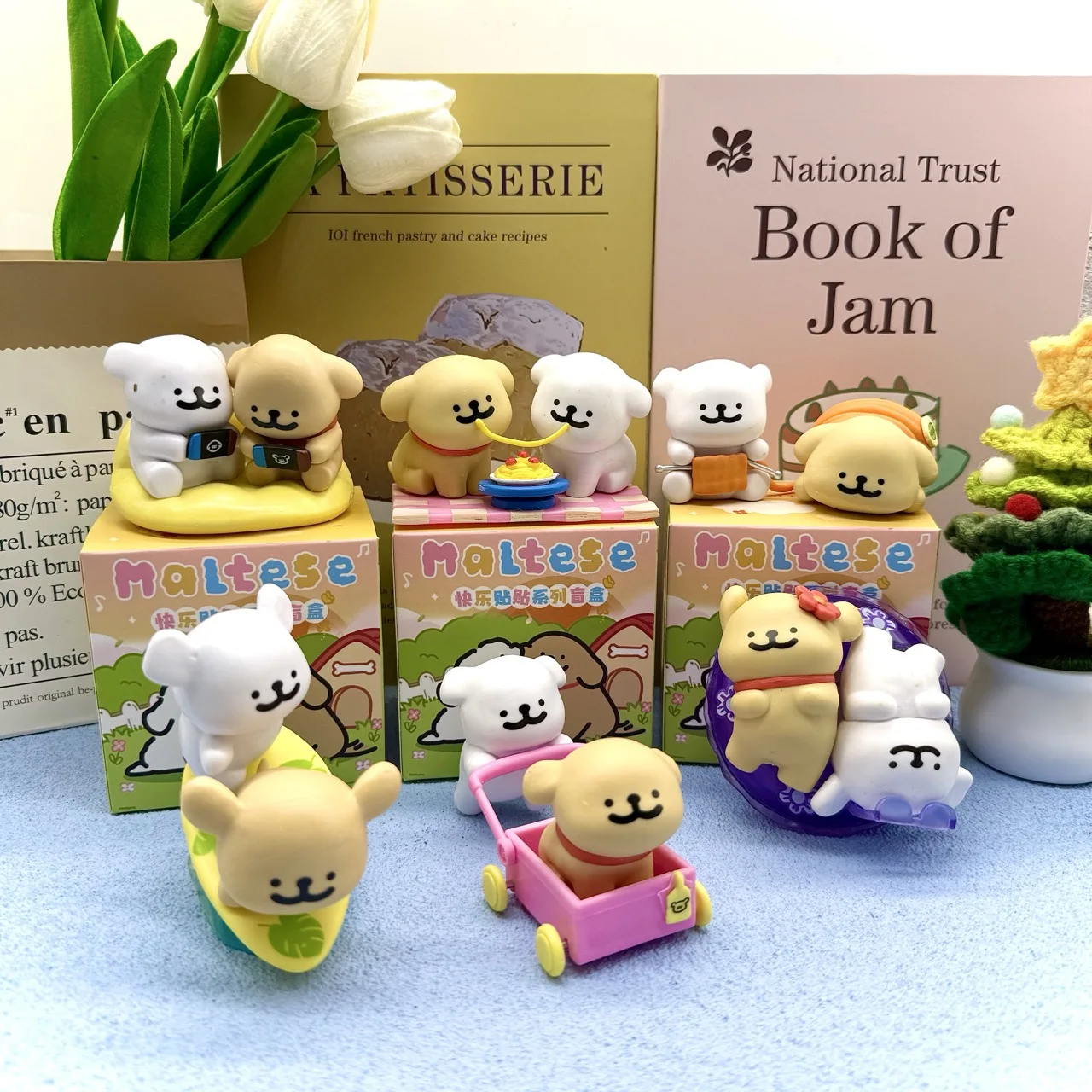 

Горячая линия, продукт для щенков, игра в прилив, слепая коробка, счастливая серия, милое украшение для настольного торта ручной работы, подарки на день рождения для девочек