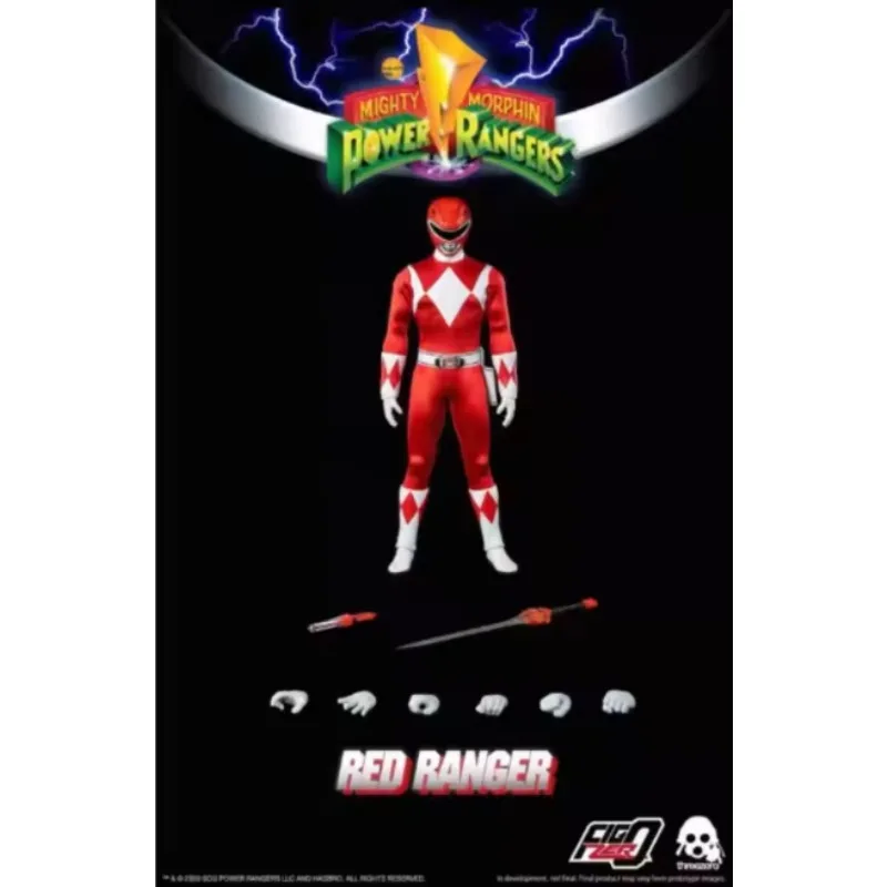 Original Hasbro Threezero POWER RANGERS  Mighty Morphin RED RANGER Action Figure Model Gift