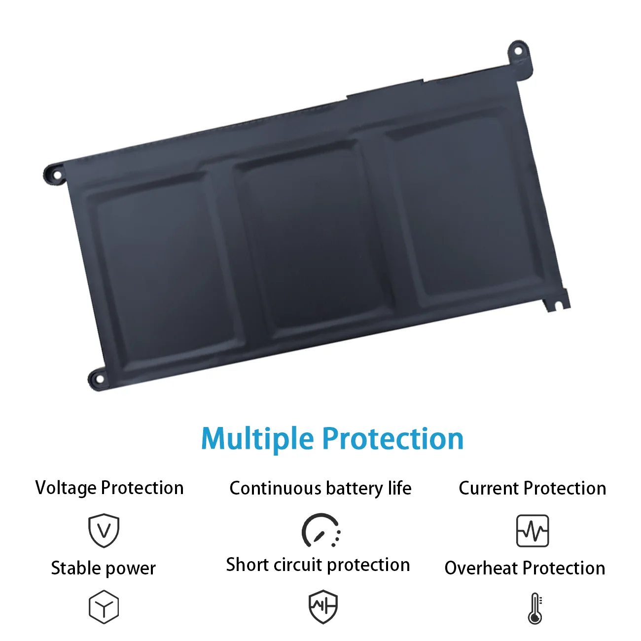 YRDD6 42Wh Laptop Battery For Dell Vostro 3491 3591 3490 3590 3501 Inspiron 5481 5482 5485 5491 5591 5485 5585 5480