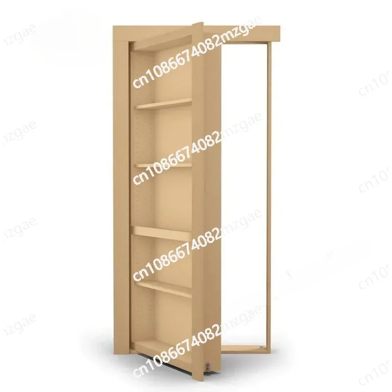 Aluminium Frame Secret Hidden Bookcase Door Modern Push Hidden Door for Hotels Villa House