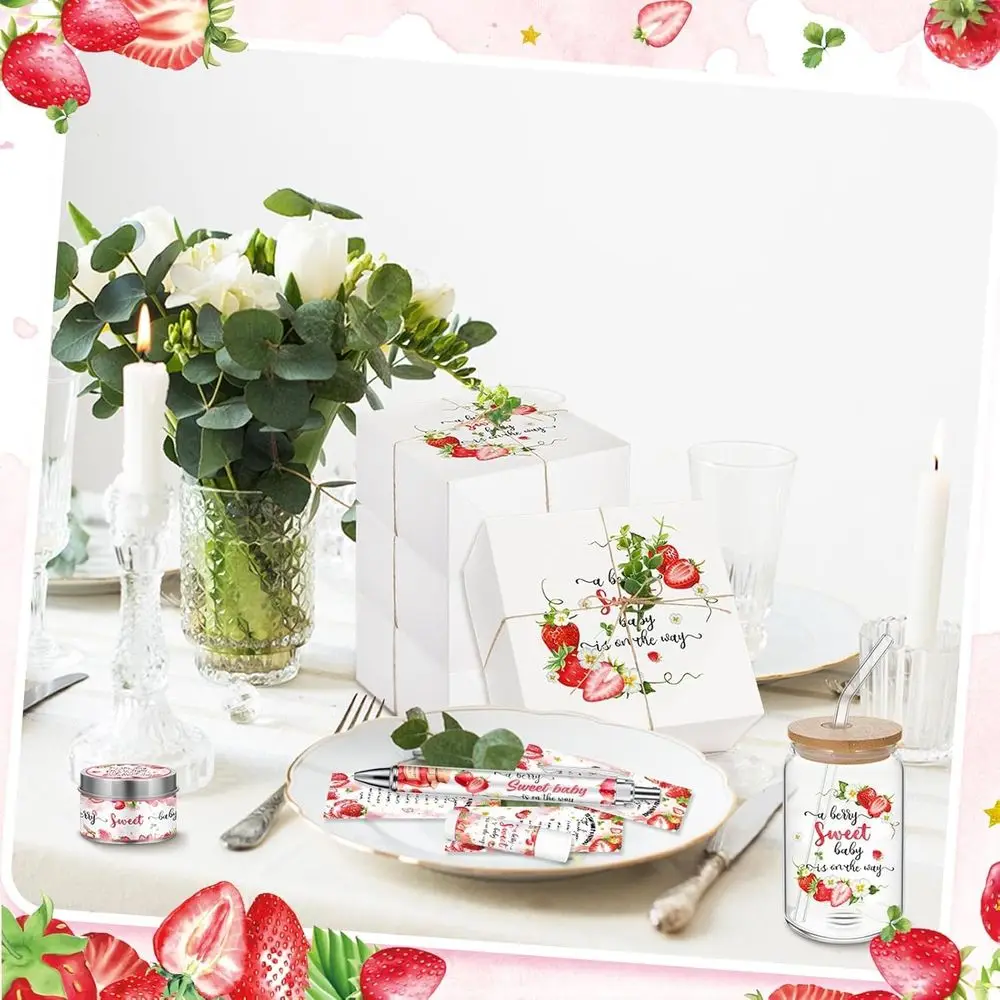 حزمة جائزة استحمام الطفل مكونة من 72 قطعة: أكواب زجاجية وأقلام أحمر الشفاه والشموع وسلاسل المفاتيح والمزيد للهدايا الممتعة #6