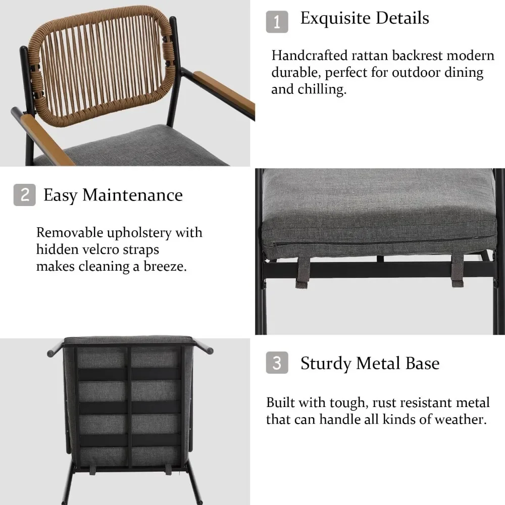 7-Piece Wicker Dining Set 5