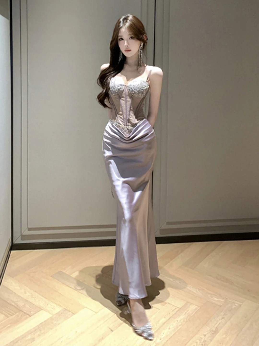 

Sexy Slim Fit Strap Dress Fashionable High Waist Hollow out Ladylike Style Women's Dress Spring 2026 New Arrival City Commute...