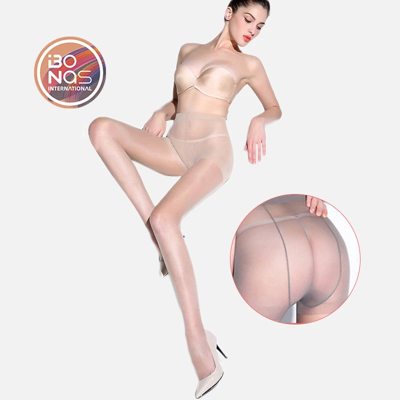 BONAS 30D Big Size Pantyhose for Women Sexy Breathable Nylon Tights with High Elasticity Snag-Prevent Feature