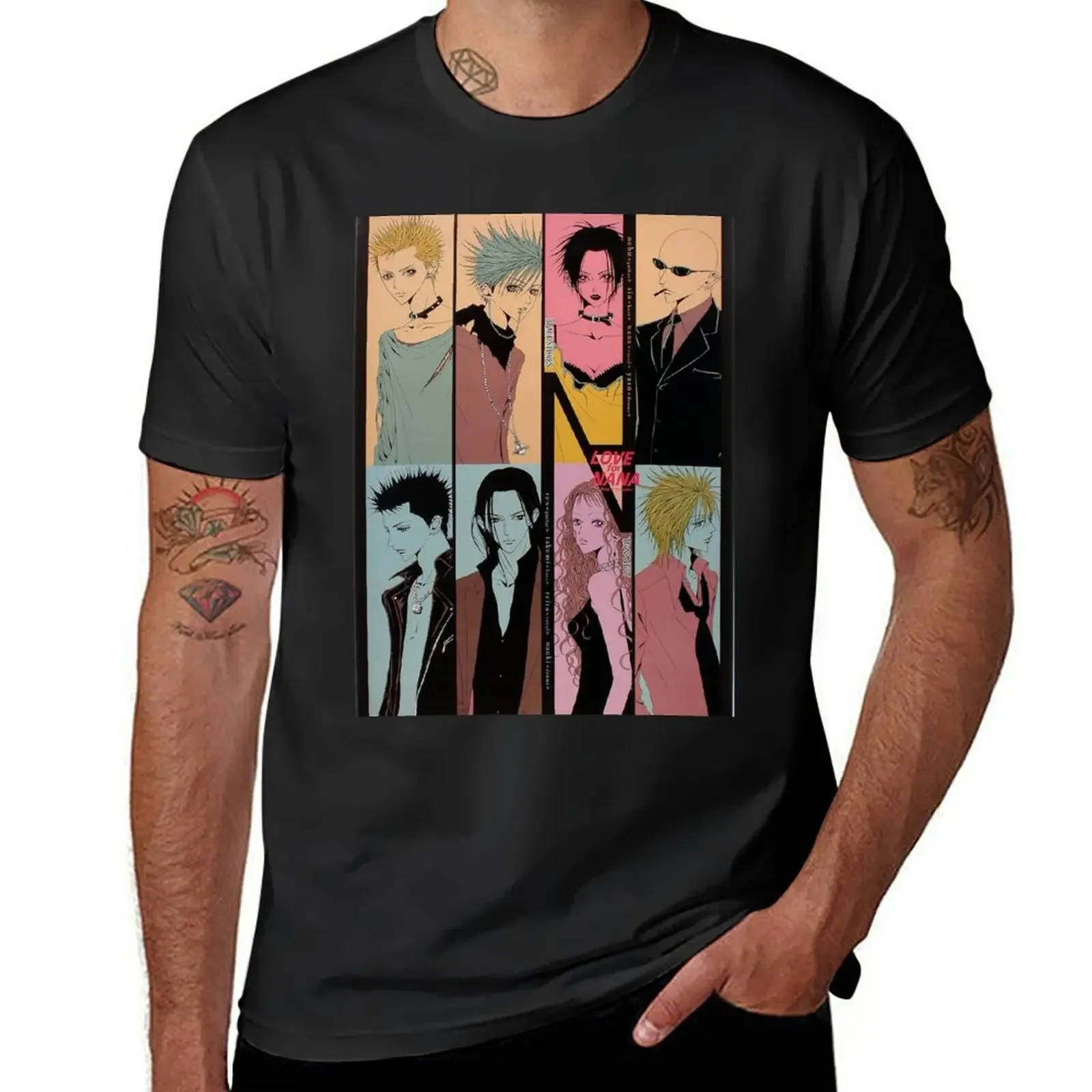 

Nana The Black Stones and Trapnest Band Spread T-shirt sports fans cute tops t shirt men