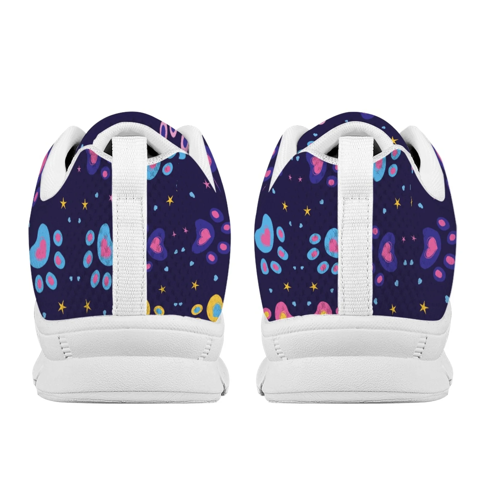 Coloranimal Breathable Lace Up Walking Shoes for Women Women Running Shoes for Gym Dog Lover Pattern