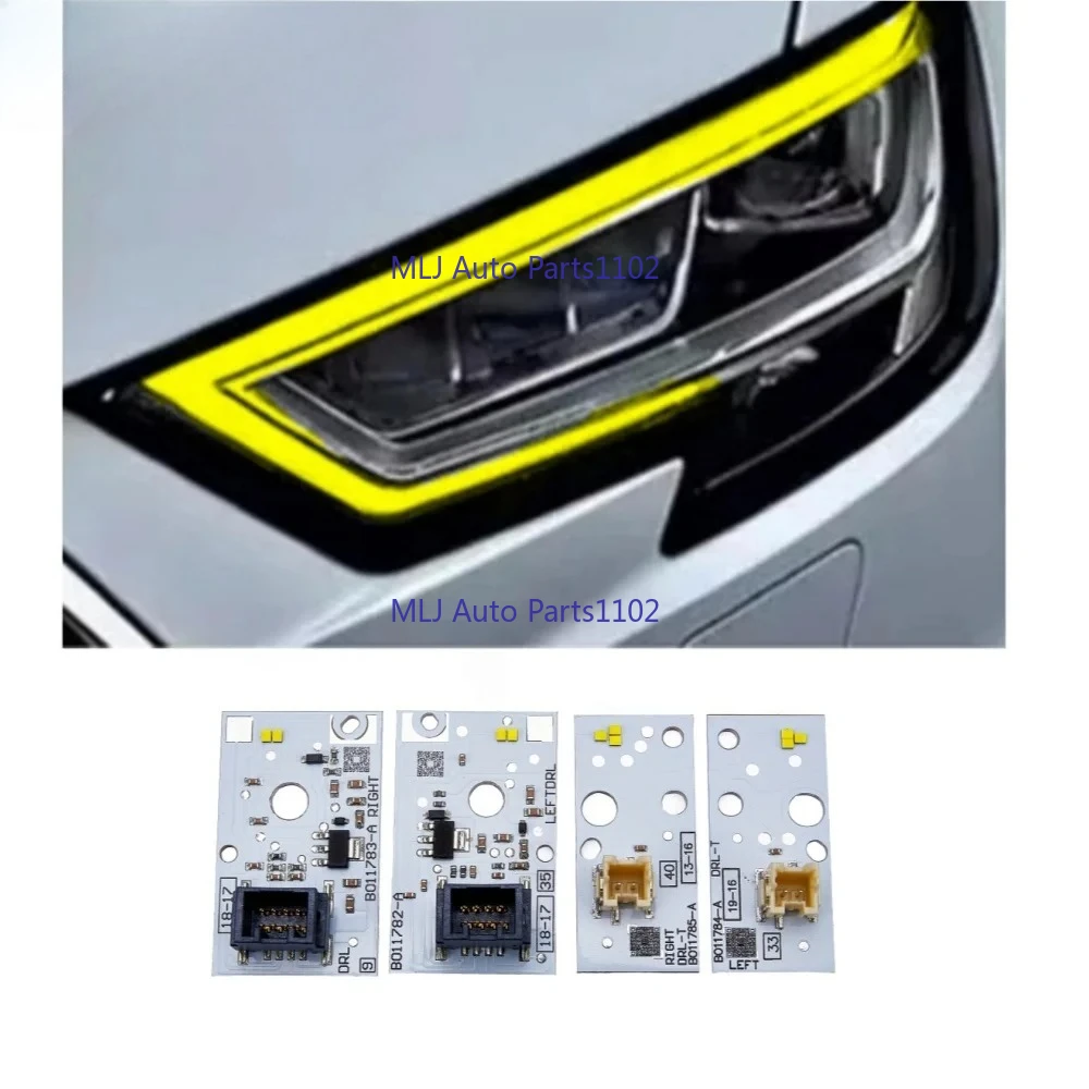 

yellow daytime running lights LED light turning DRL Boards 8V0998473A 8V0998474A For Audi A3 RS3 S3 2017-2020
