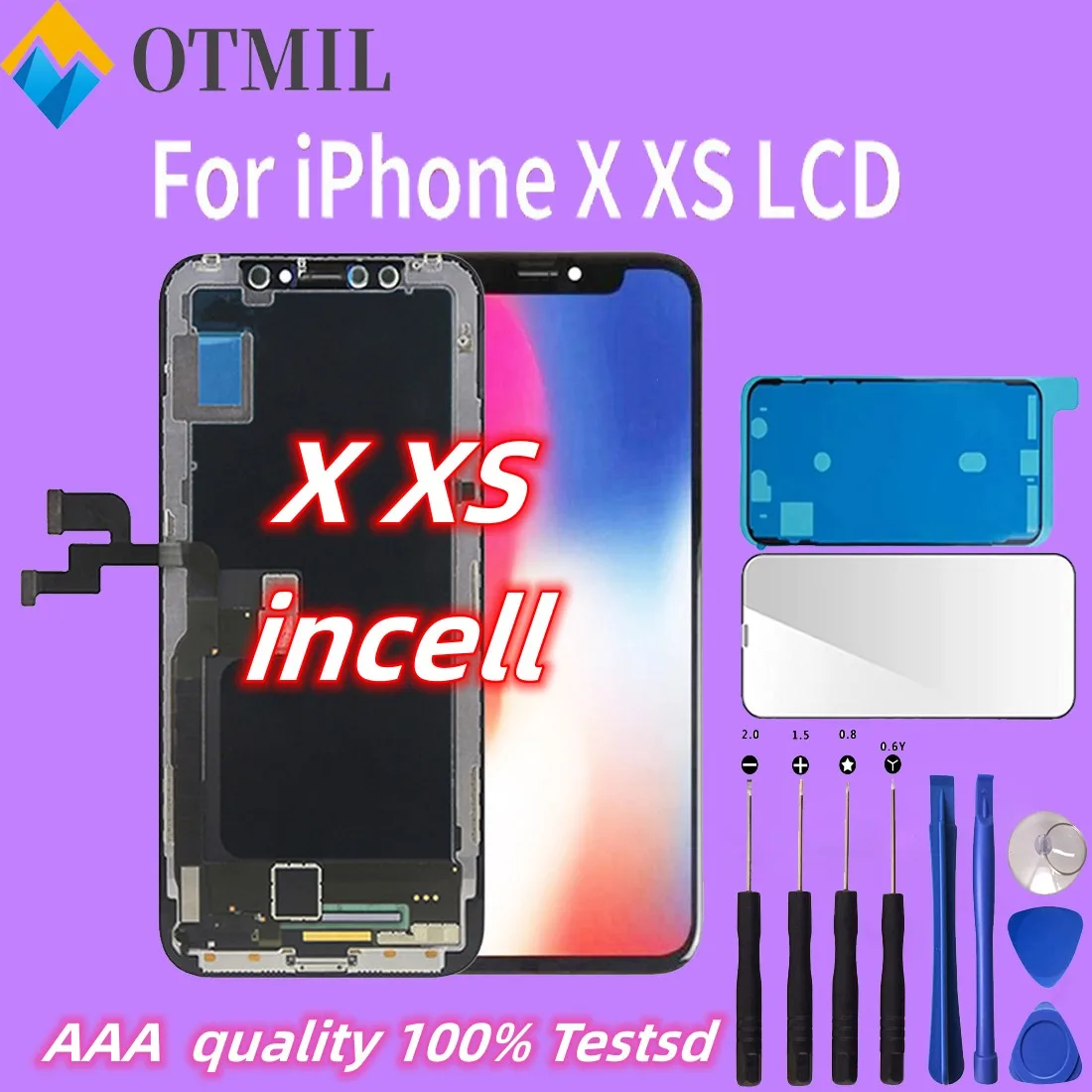 

5.8" X incell For iPhone X XS LCD Display With 3D Touch Screen Digitizer Assembly Replace For iPhone X XS LCD Pantalla