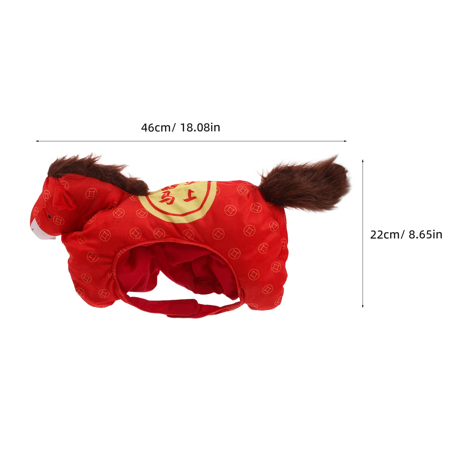 Chinese New Year Horse Hat 2026 Mascot Costume Prop for Party Photo Booth Selfie Fun Performance Wear Comfortable Animal