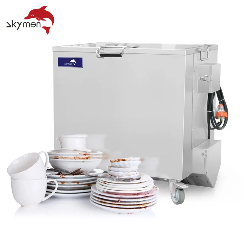 Skymen Custom 2000W/3000W 113-483L Digital Heated Soak Tank Industrial Ultrasonic Cleaner Machine For Kitchen Restaurant Hotel