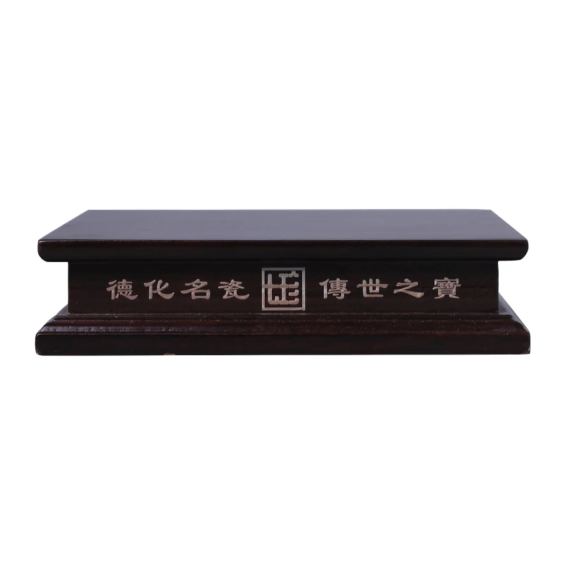 Blackwood Porcelain Decoration Base Solid Wood Bonsai Vase Buddha Statue Crafts Decoration Wooden Display Stand for Figurine