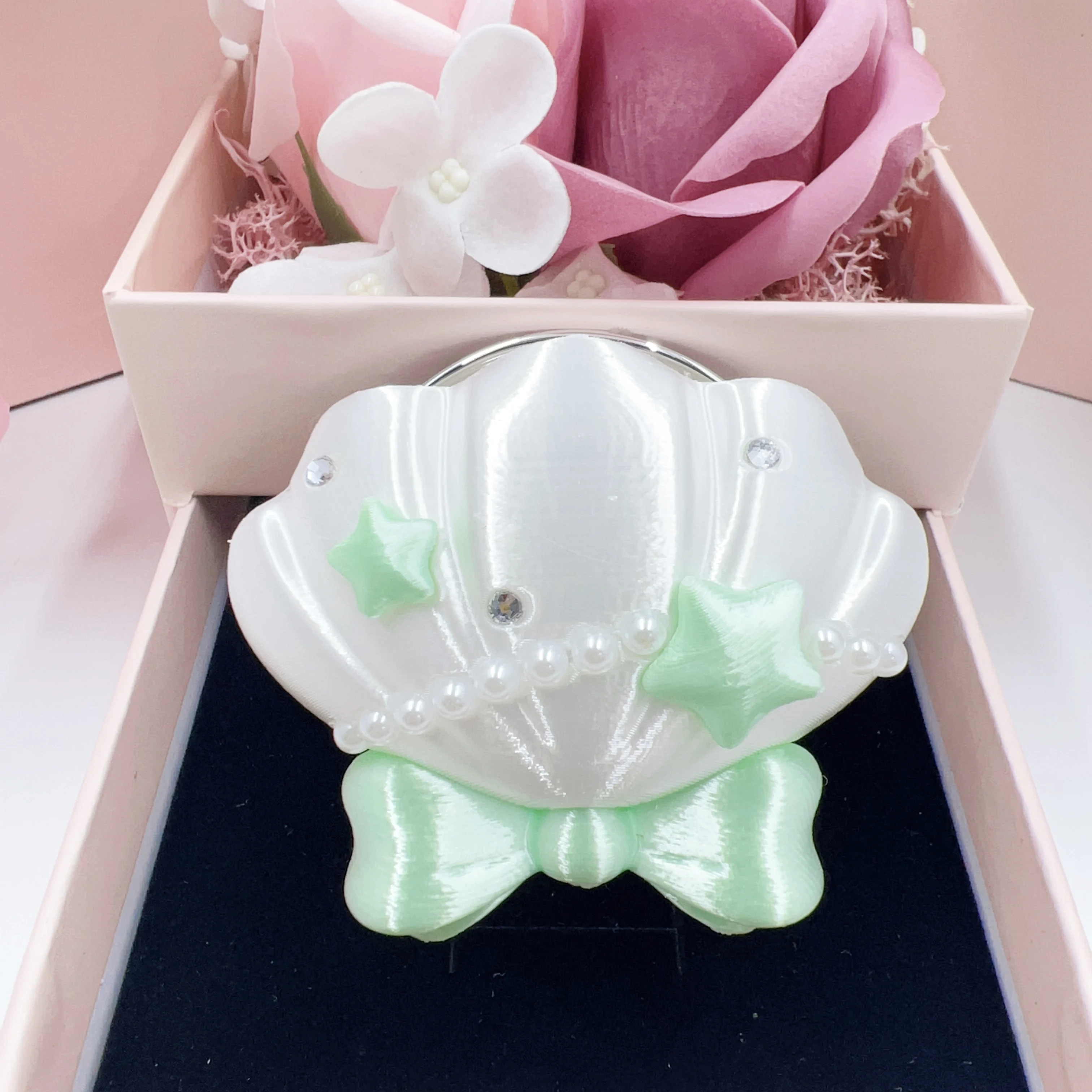 3D Shell Star Bow Pearl Phone  - Phone Accessories Video recension och pris