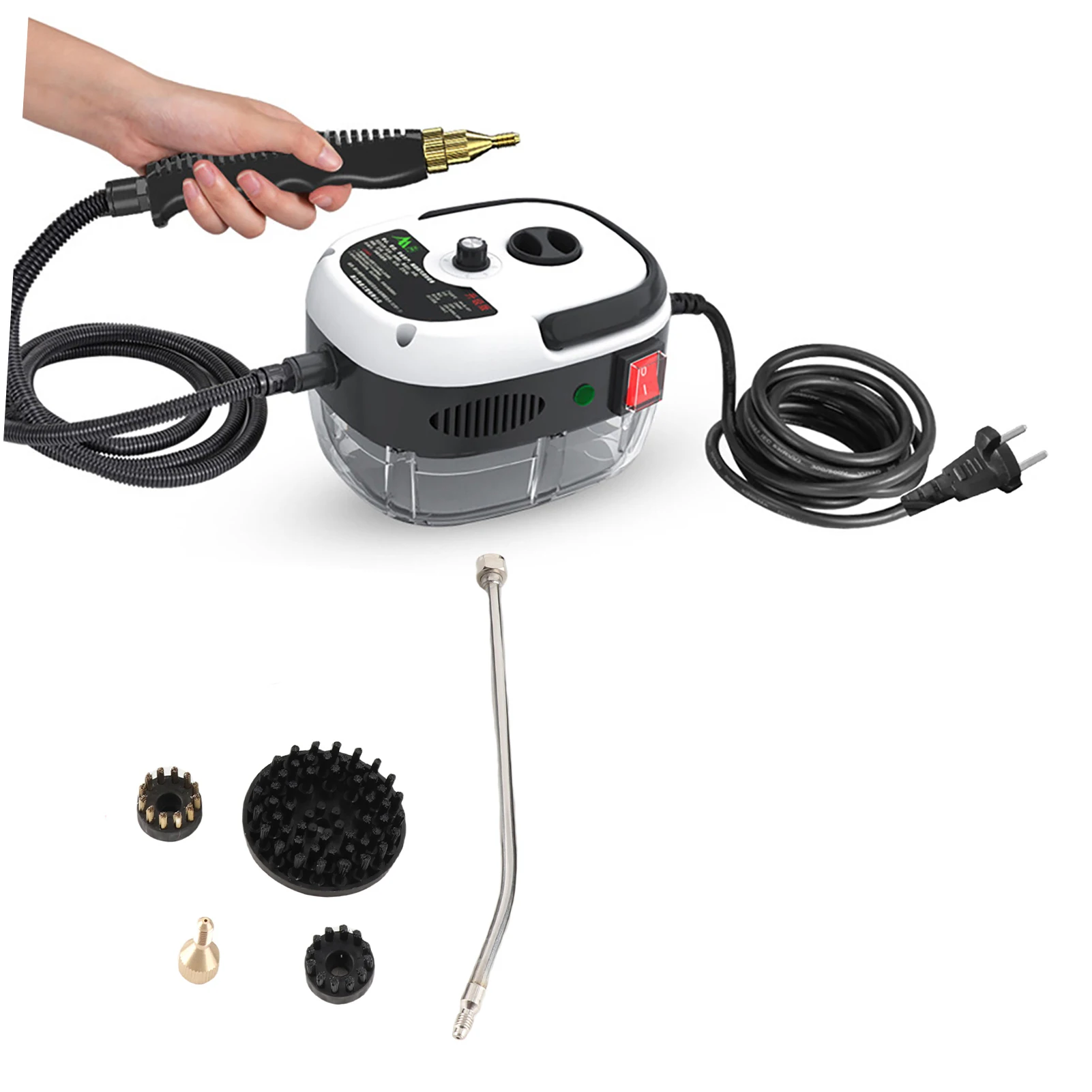 منظف بخار محمول بقدرة 1500 وات، ماكينة تنظيف بالبخار المضغوط بدرجة حرارة عالية، أثاث المطبخ، أدوات تنظيف الحمام #1