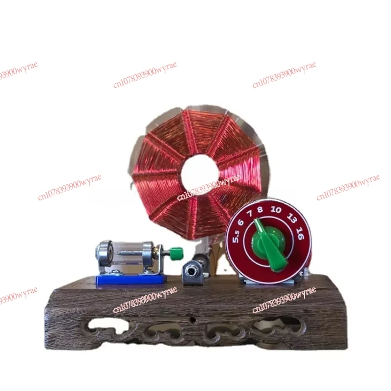 

Chicken Wing Wooden Table Double Basket Flower Coil Movable Ore Machine Crystal Radio Ore Machine