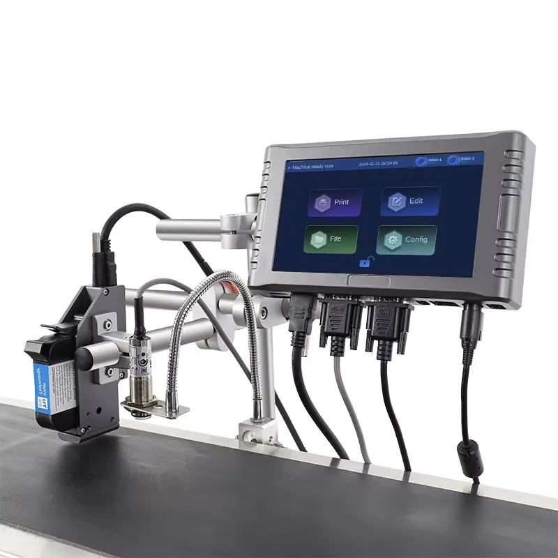 Docod OEM/ODM T260E Online TIJ Industrial Inkjet Printer for Plastic Bag Paper Logo Date Printing Machine