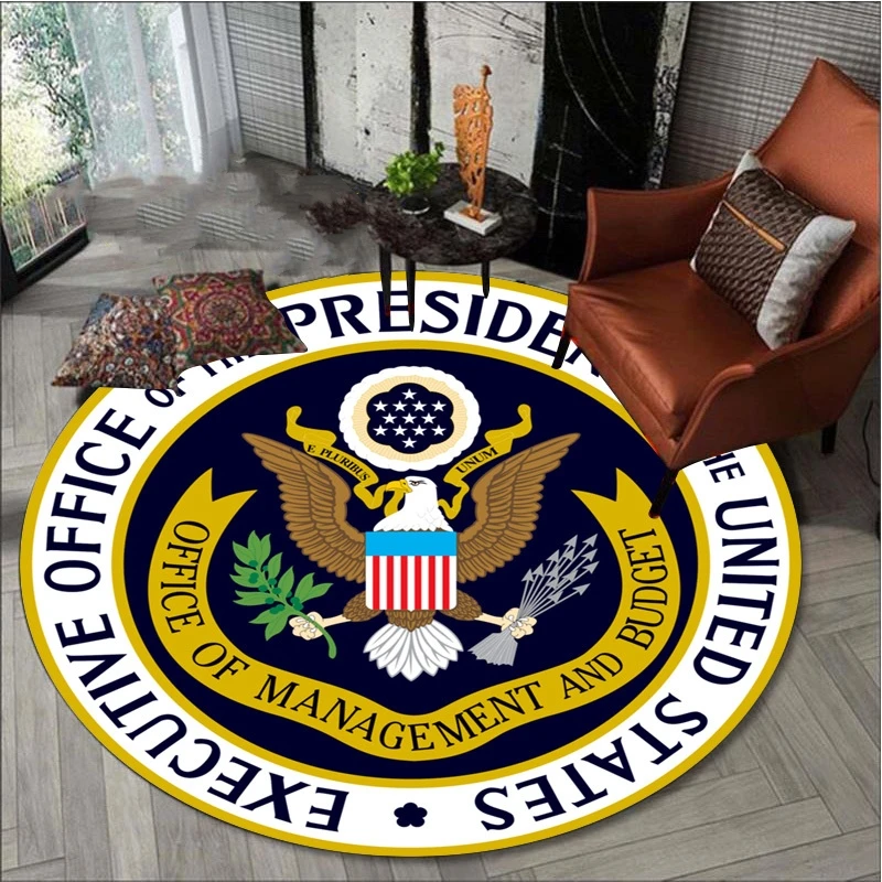 American Eagle Round Carpets In The Bedroom Children Room Rugs for Living Room Chair Mat Floor Mats Area Rug Anti-slip Door Mat