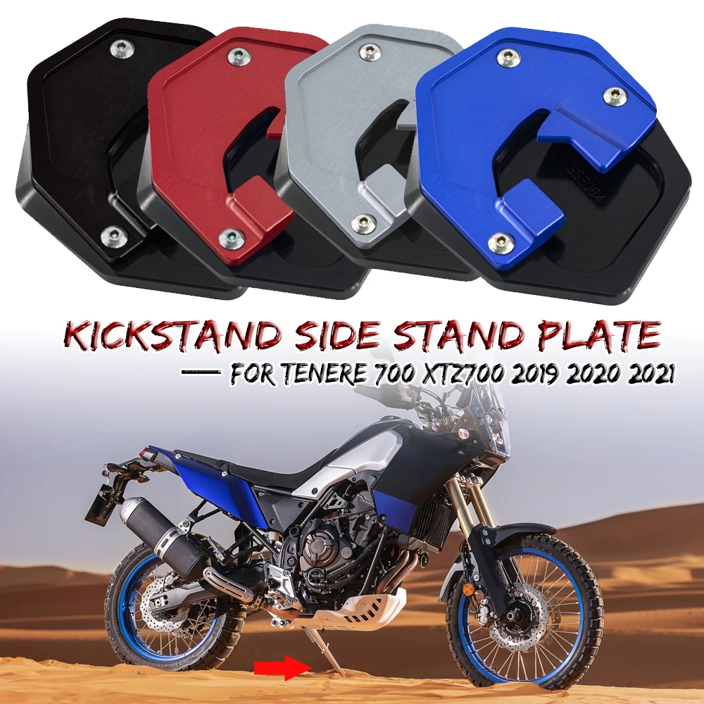 

Kickstand Extension Rally World Raid Motorcycle Foot Side Footrest Stand Enlarger for Yamaha Tenere 700 Tenere700 XTZ700 19-24