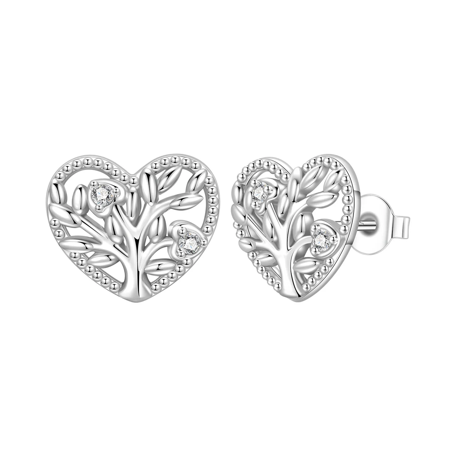 PANPOKI S925 Pendientes de plata de ley con forma de árbol de la vida, joyería S925 para mujer, regalos originales de moda para fiestas y aniversarios