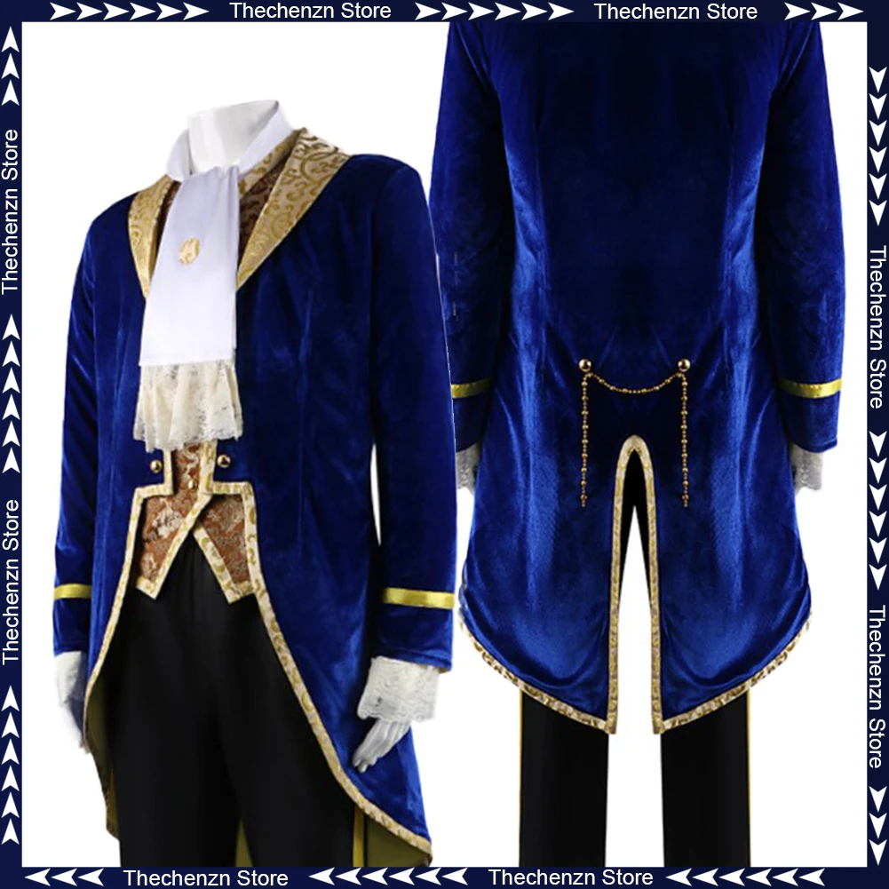 Disfraz de Príncipe de Dibujos Animados, Cosplay de Bestia para Hombre, Traje Medieval, Disfraz de Caballero, Halloween, Disfraces de Fiesta para Adultos, Ropa de Juego de Rol Masculino