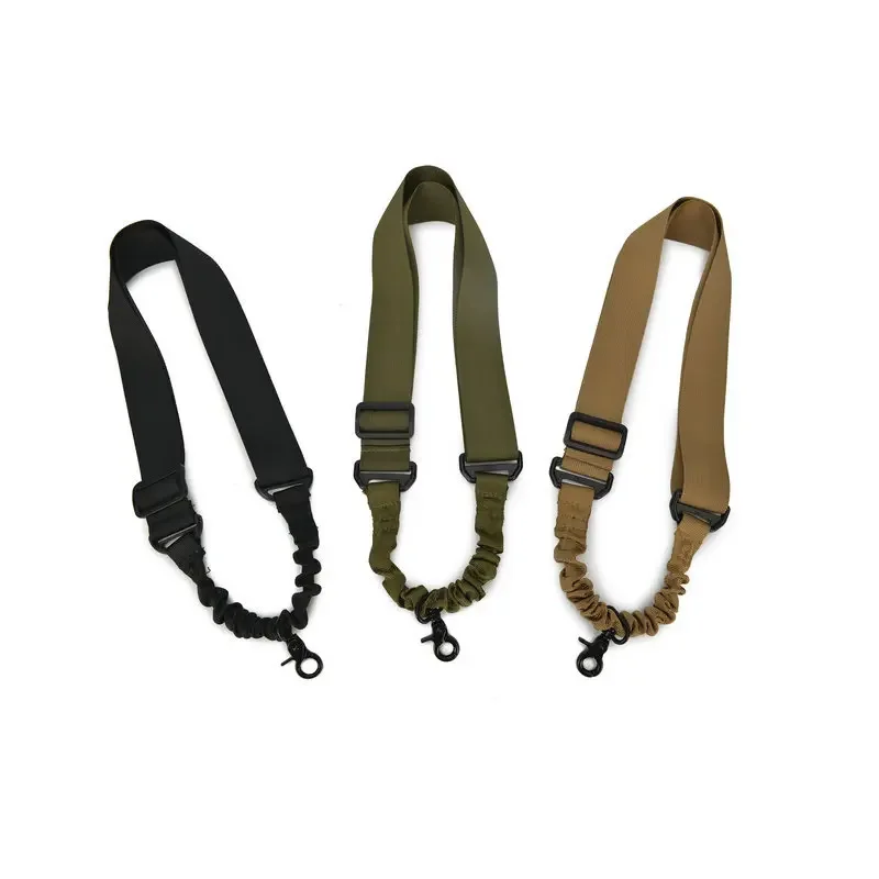 

Tactical One Single Point Bungee Rifle Guns Sling Strap Belts Rope Airsoft Hunting System Universal Strap Heavy Duty Accessories