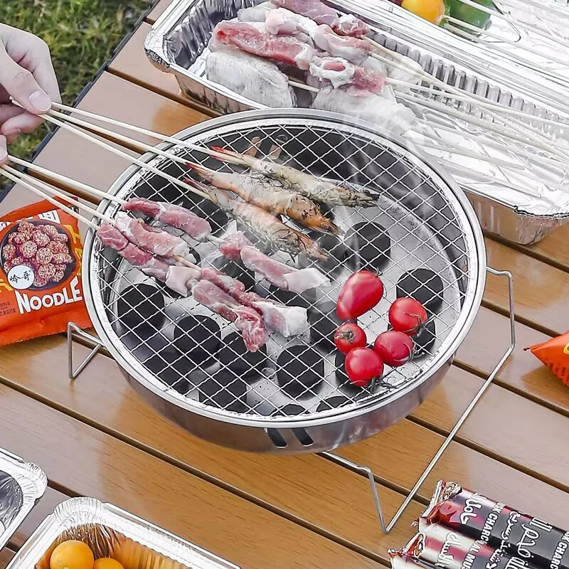 

Portable Rotundity BBQ Grill, Compact and Lightweight Charcoal Grill, Easy To Assemble and Carry, Ideal for Outdoor Cooking