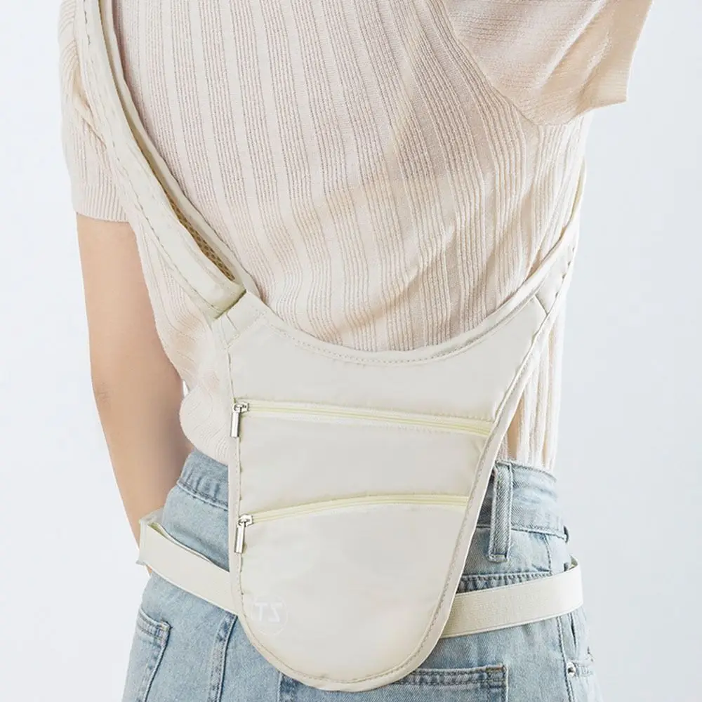 Anti-theft Sports Waist Bag Big Capacity Waterproof Run Waist Pouch Adjustable Strap Lightweight Invisible Belt Bag Running