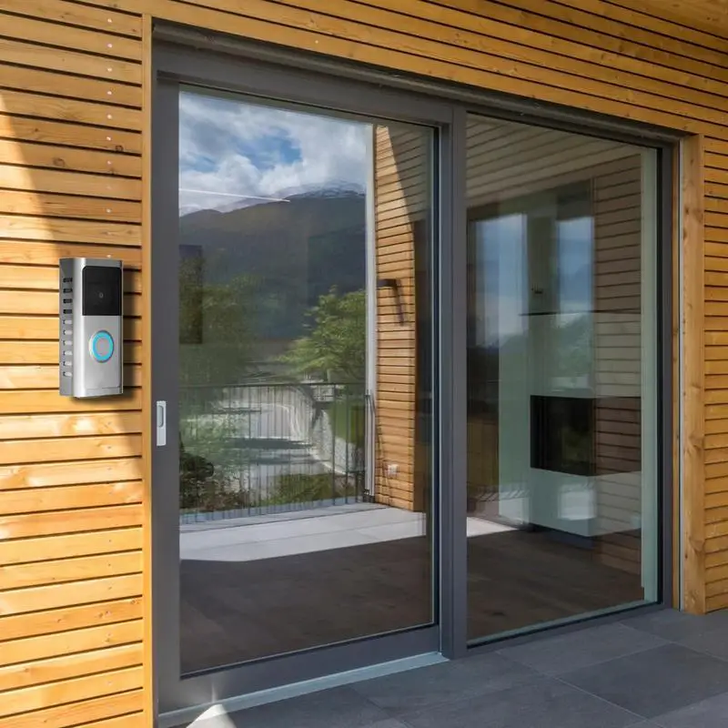 Support de plaque murale pour sonnette vidéo, sonnette durable et robuste, pas de propositions, installation de ruban VHB, maison et bureau