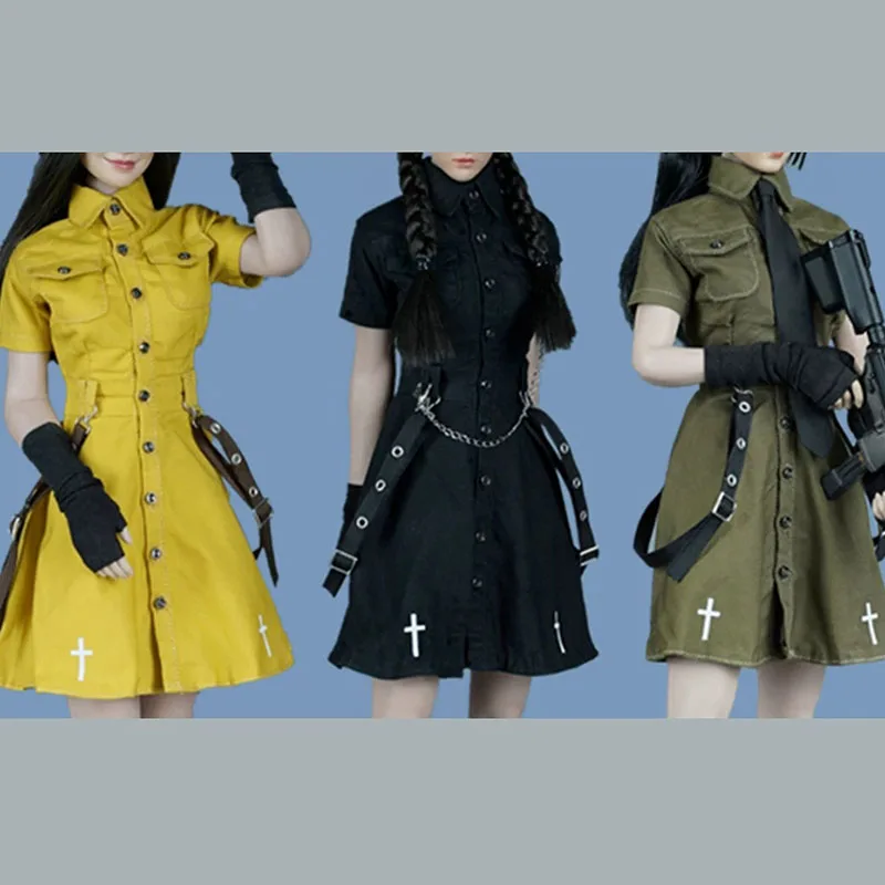 CHILI TOYS CL004 Ensemble de vêtements de travail pour jeunes femmes, échelle 1/6, modèle adapté au corps d'une figurine de soldat de 12 pouces