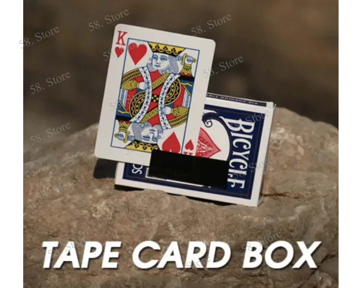 Tape Card Box (Online Instruction Only, Chinese With English Subtitles) By 52magic tricks ( 58 Store Download )