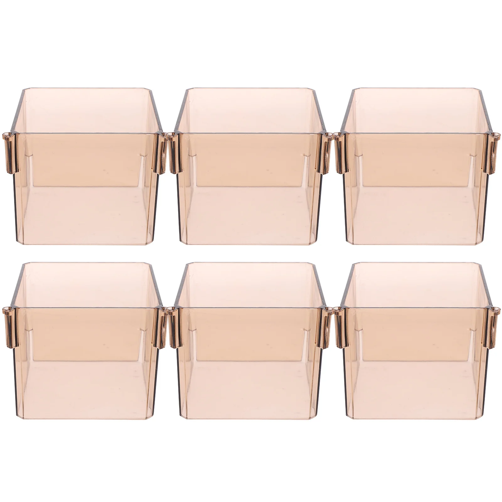 

6Pcs Drawer Divider Box Organizer Plastic Separator Multipurpose Closet Dresser Interior Decor Drawer Divider Box