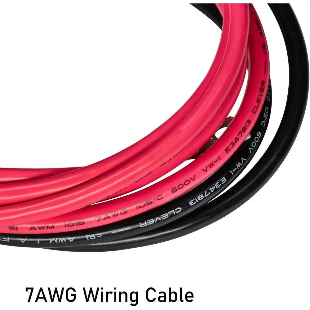 عازل بطارية 12 فولت مع طقم كابل 16.4 قدم 7AWG، طقم مرحل شحن سبليت 140 أمبير، مرحل تحسس الجهد، عازل ذكي تلقائي وات #5