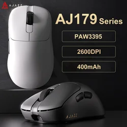 AJAZZ AJ179 PRO PAW3395 Lekka, przewodowa mysz bezprzewodowa z magnetyczną podstawą ładującą Ergonomiczna mysz do gier makro do laptopa PC