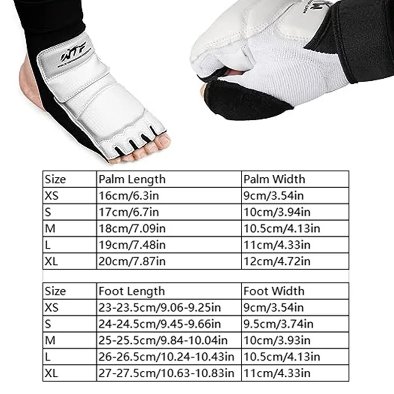 1Set Taekwondo Leather Foot Gloves Sparring Karate Ankle Protector Guard Gear Boxing Martial Arts Sock  Kid