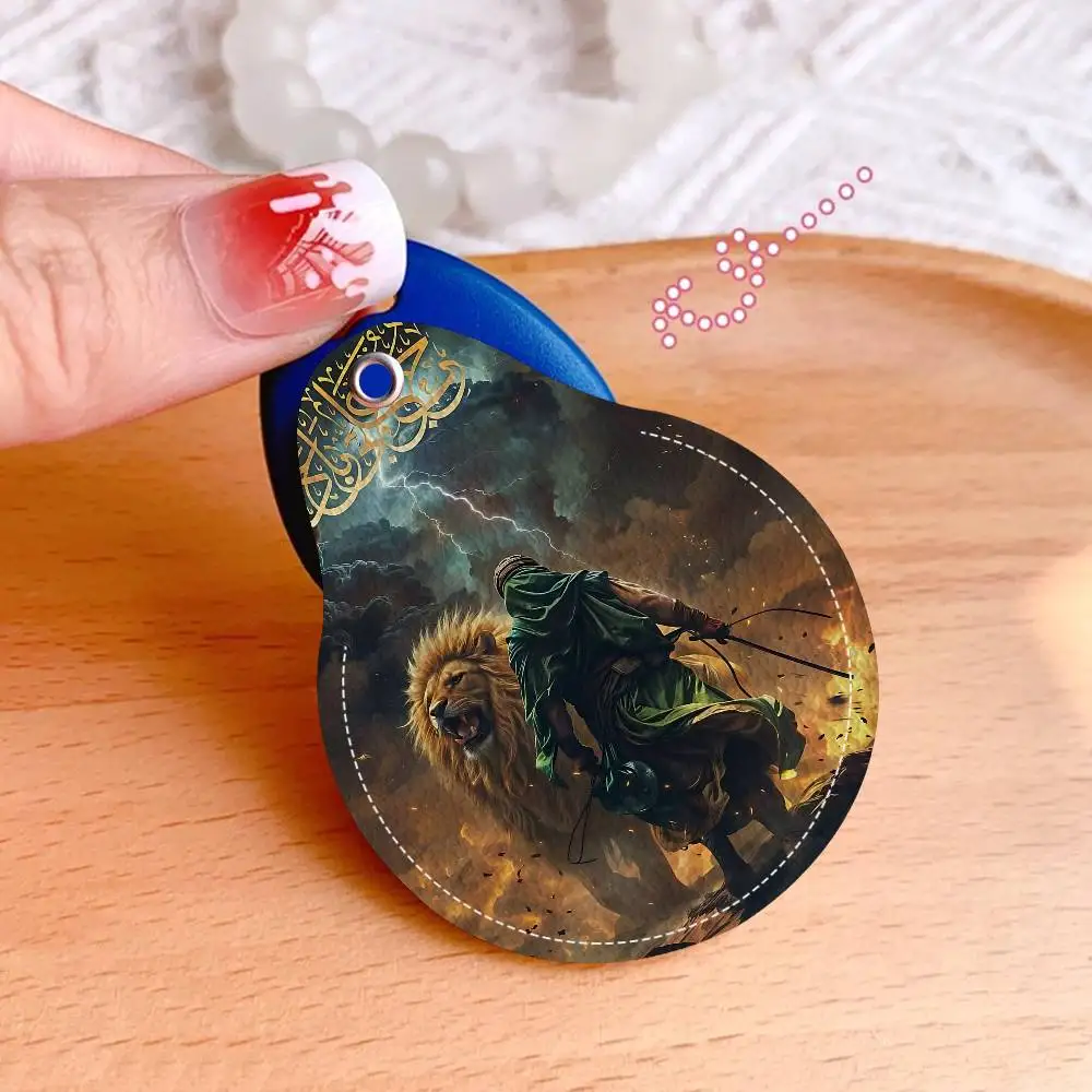 I-Imam H-Hussain Shia Ali Mini Water Drop Shape Community Access Card Holder Elevator Card Sensor Drop Card Protector Keychain