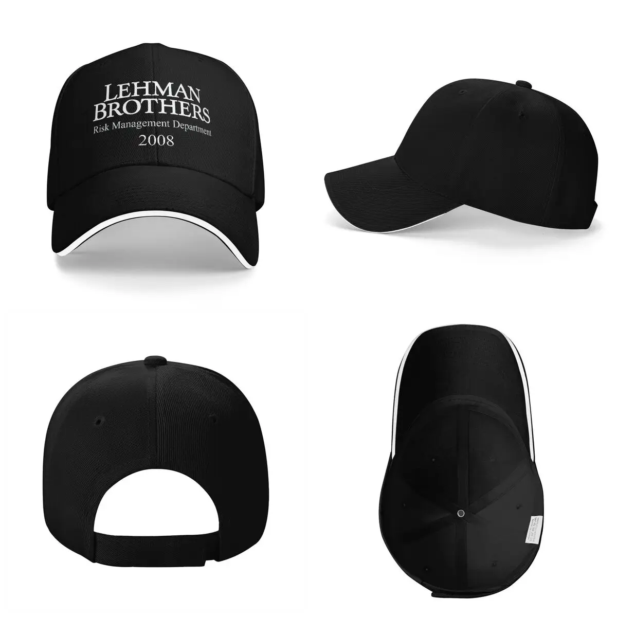 Unisex Baseball Hats Lehman Brothers Risk Management Department Outdoor Streetwear Summer Sports Baseball Caps Cap Casquette Hat