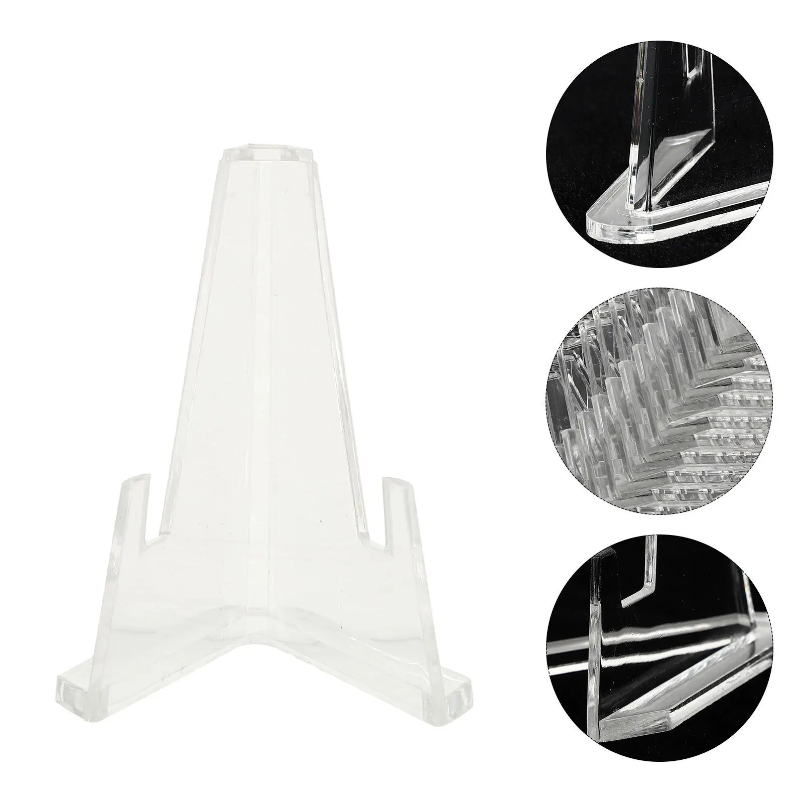 15Pcs Display Rack Triangular Stable Structure Lightweight Easy Storage Table Cards Medals Small Crafts