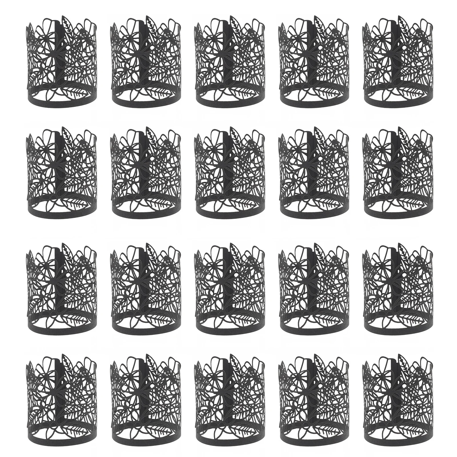 

50Pcs LED Tea Light Wraps Hollow Decorative Covers Party Wedding Birthday Celebration Tea Light Wrap