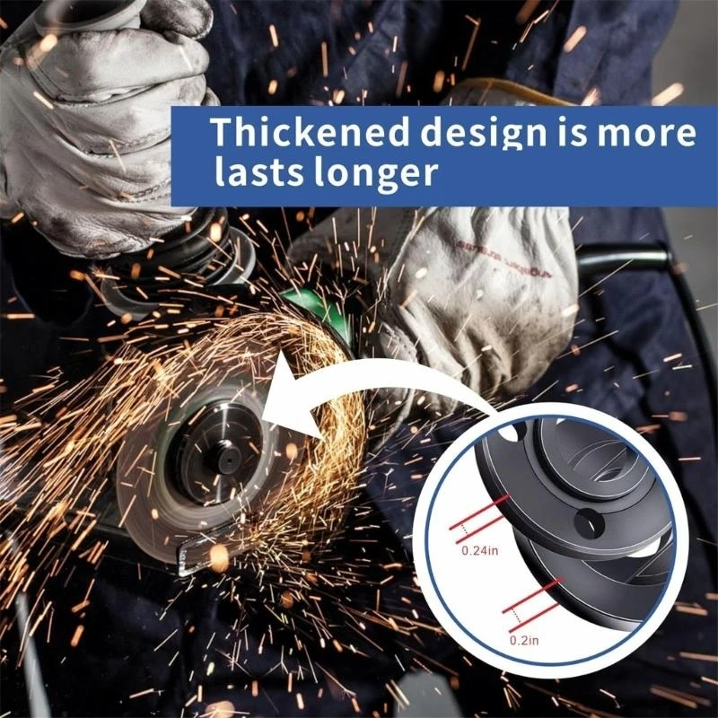 Flange Nut and Wrench Set For Angled Grinders 7PCS Alloy Steel Lock Professional Lubricated Finish Secure Grip