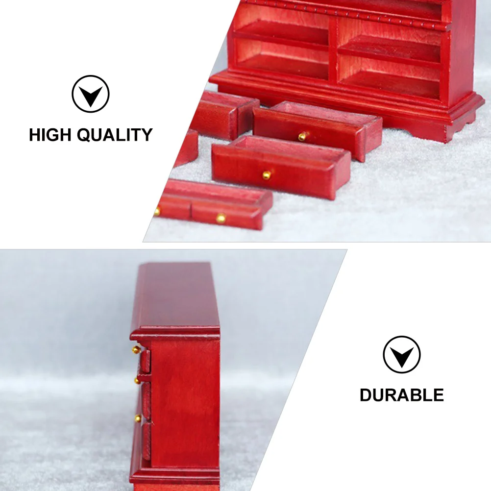 ミニ木製ベッドサイドチェスト 高品質で長持ちする装飾品 家庭やDIYプロジェクト用 ミニチュア家具