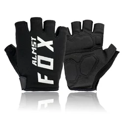 Almst Fox-guantes de ciclismo transpirables para hombre y mujer, manoplas de medio Dedo de Gel para Motocross, deportes de montaña