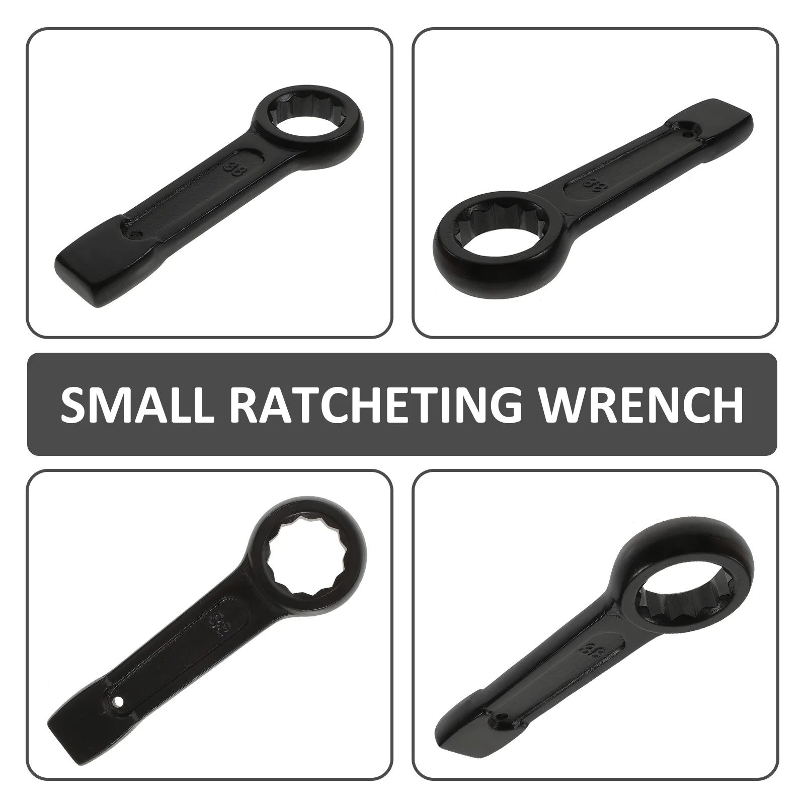 Percussion Wrench Ratchet Wrenches Offset Ratcheting Small Spanner Nut Manual Universal 38mm