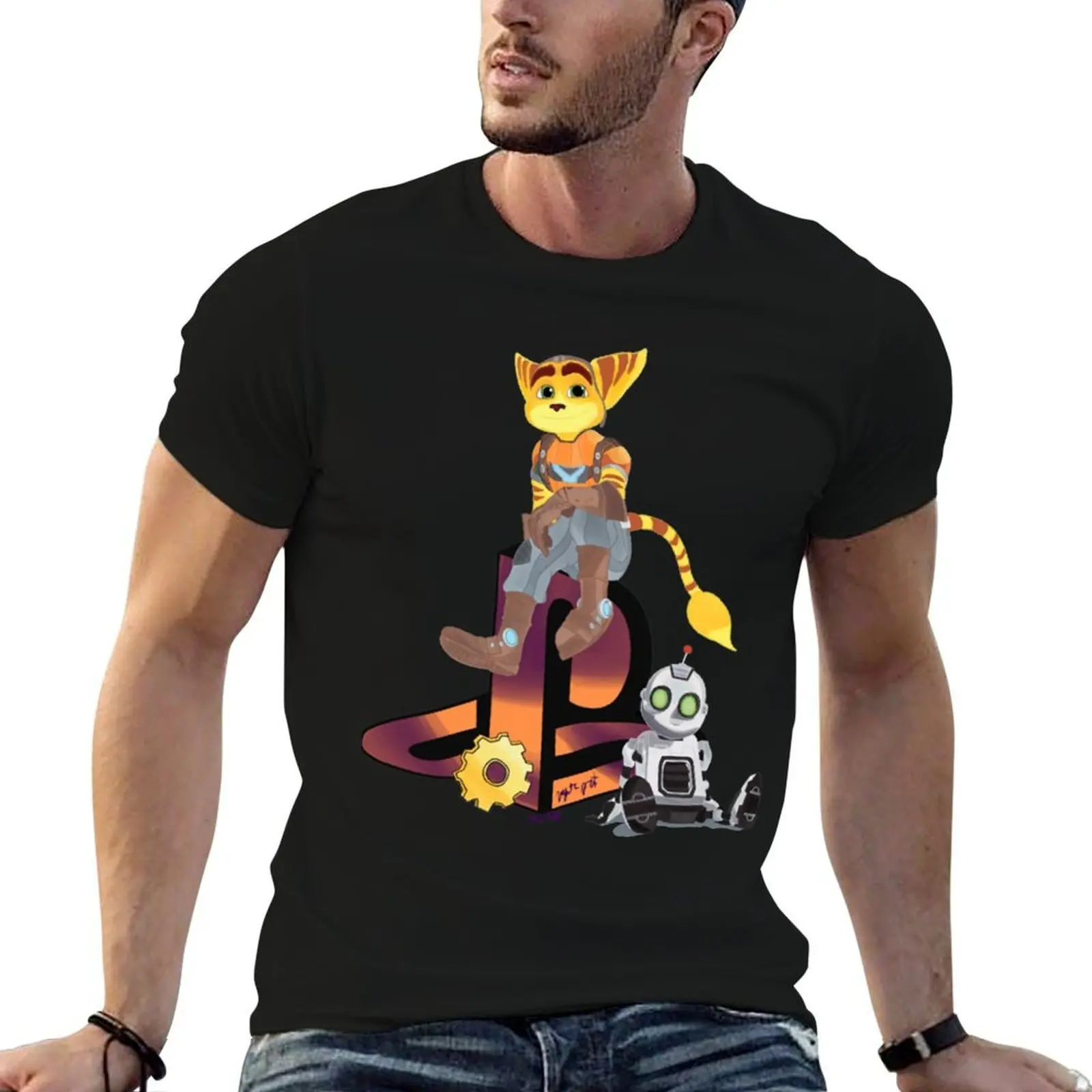 

Ratchet And Clank Rift Apart T-Shirt t shirts for man graphic vintage cotton t shirt man T-Shirt