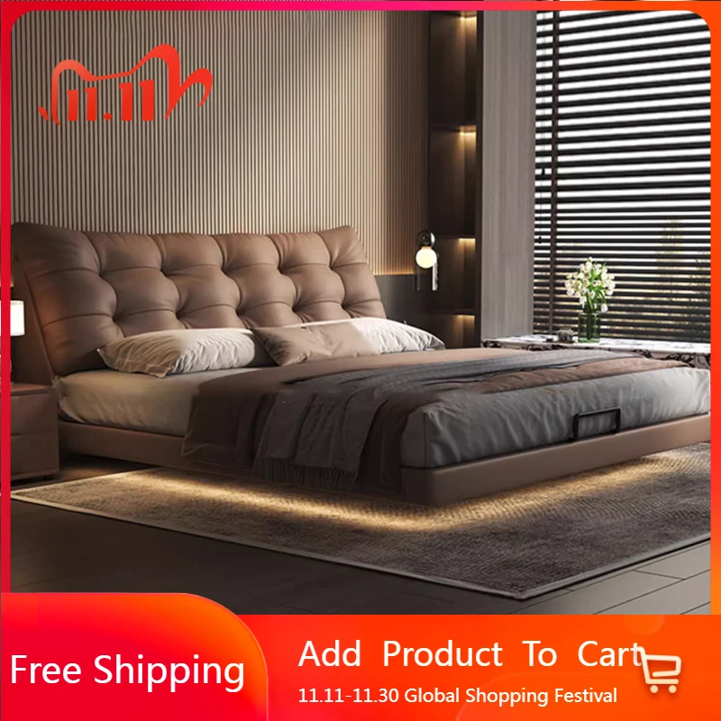 

Human Dog Bedroom Bed Tatami Full Queen Sleeping Safe Platform Frame Floor Bed Wooden Luxury Letto Matrimoniale Modern Furniture