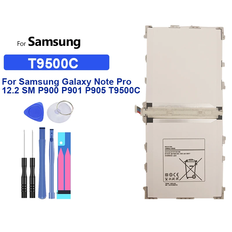 

Tablet Battery 9500mAh For Samsung Galaxy Note Pro 12.2 P900 P901 P905 T9500C T9500E T9500U SM-T900 SM-P900 Bateria