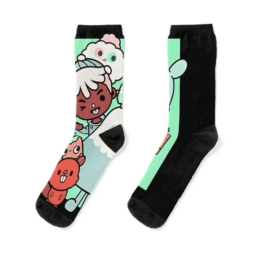 

Colorful Toca Boca world Socks essential anime designer brand funny gifts Socks Female Men's