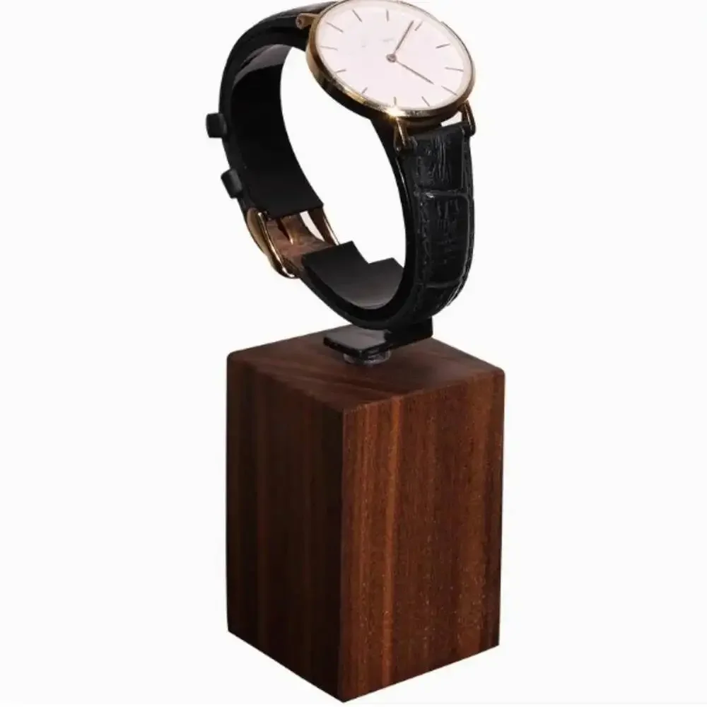 1PC Walnut Wood Men's And Women's Watch Display Stand Beech Mall Counter Watch Bracelet Display Holder