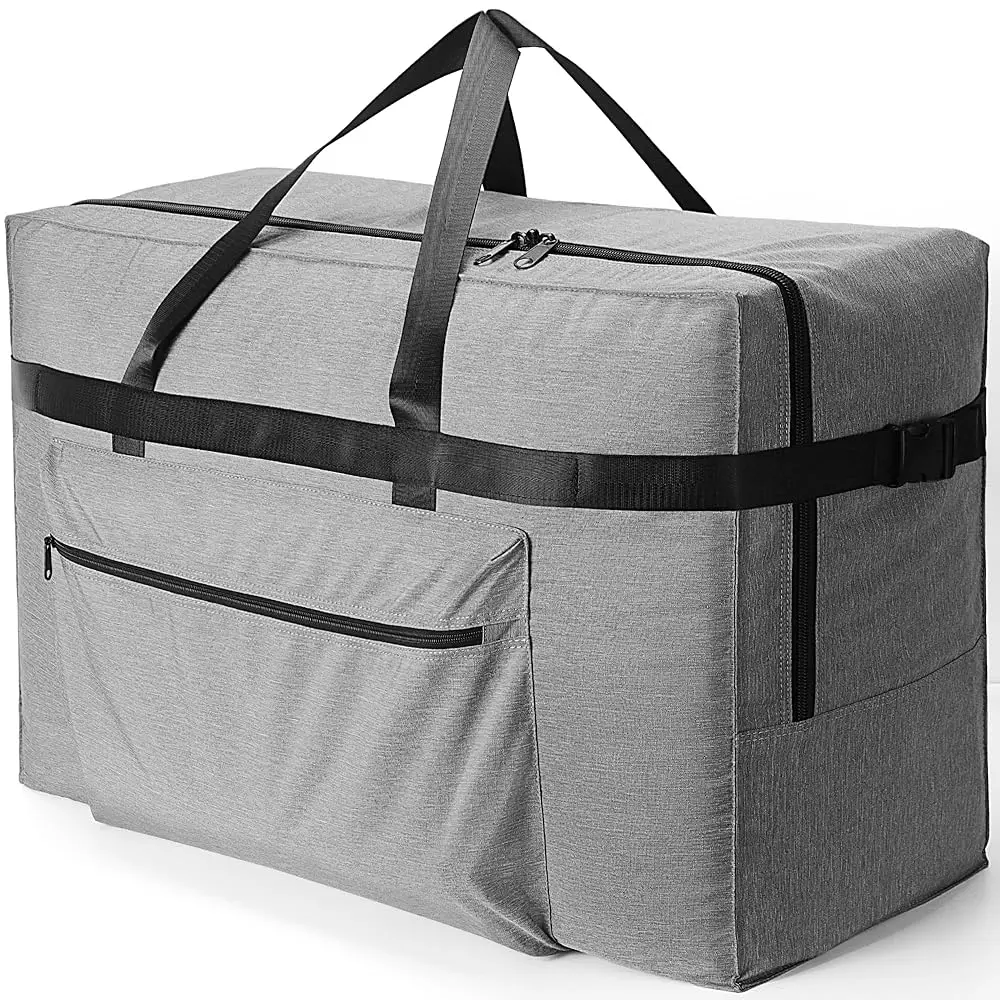 

Сверхбольшая дорожная сумка-дафл, 120 л, складная, для мужчин и женщин, водонепроницаемая, для путешествий, на выходные, для переезда, для хранения вещей